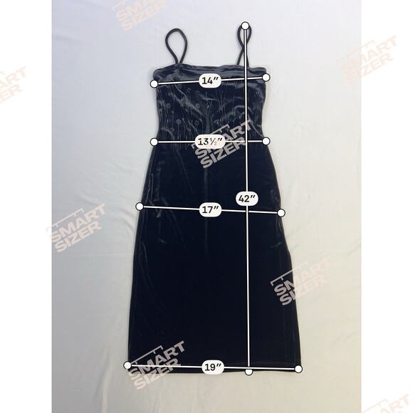 VTG Y2K Rampage Black Velour Velvet Floral Slip Dress Women’s M Fairy Grange - Picture 13 of 13